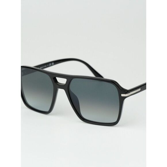 NEW Prada PR20YS 1AB06T Black Grey Unisex Pilot Sunglasses PR 20YS main image 4